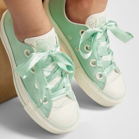 Chuck Taylor All Star Lift Platform Matte Satin Sneaker Shoes Size 7 - Picture 14 of 14